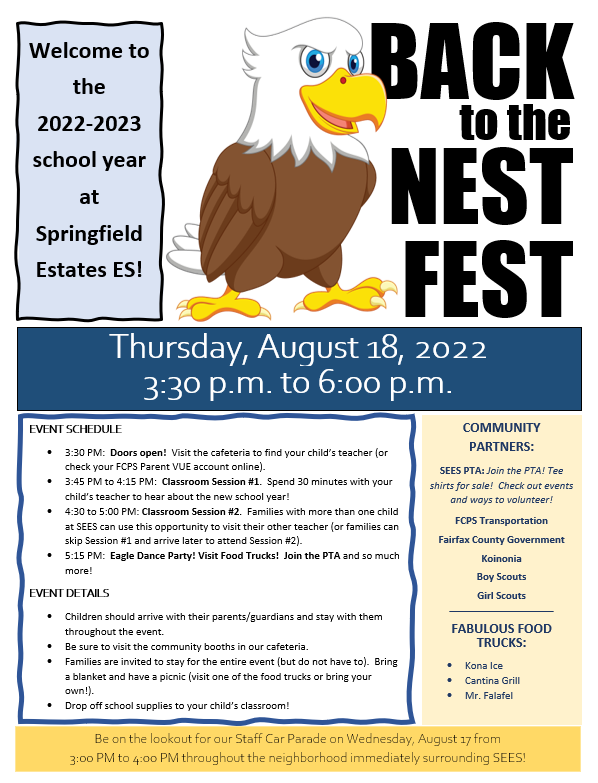 Nest Fest flyer - Aug 18 2022