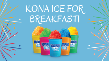 kona ice for breakfast