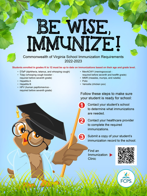 FCPS Immunization Flyer