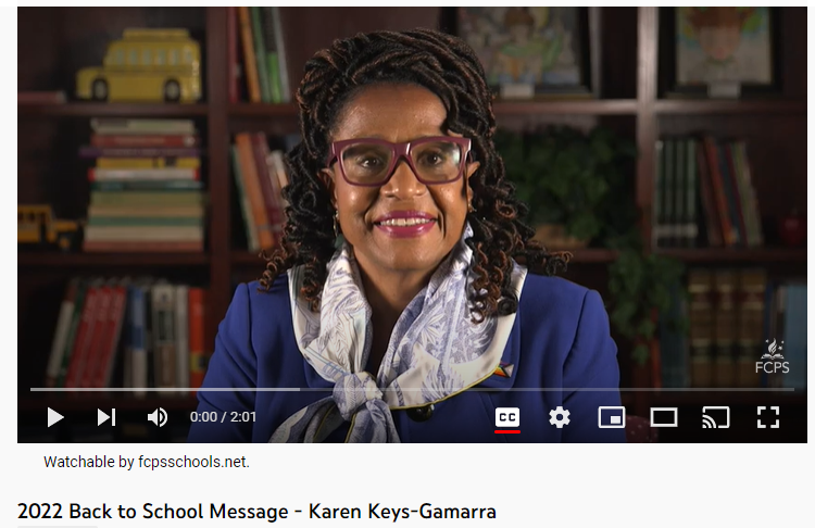 Karen Keys-Gamarra's Back to School Video Message