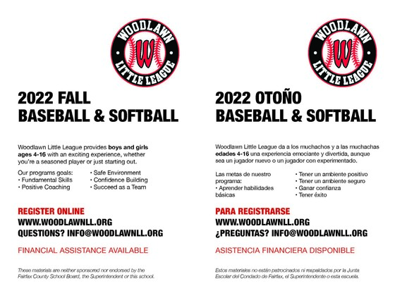 Baseball flyer
