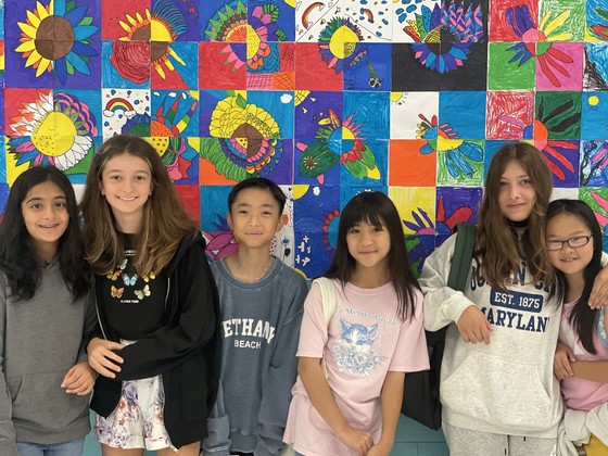 WSES Students and Artwork