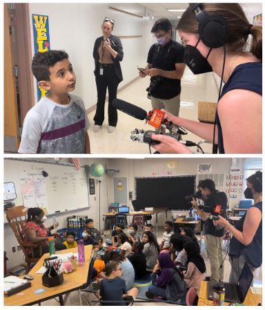 NPR interviews students and staff