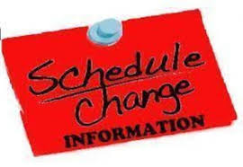 Schedule Change