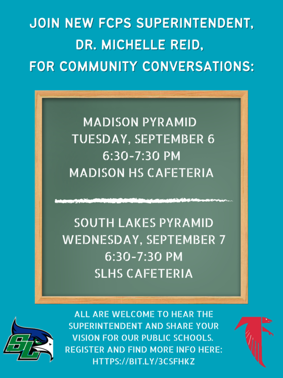 Superintendent Community Conversations poster