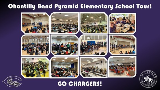 Chantilly High School Band visited our school to help recruit students for elementary school band