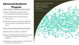 AAP Information Sessions