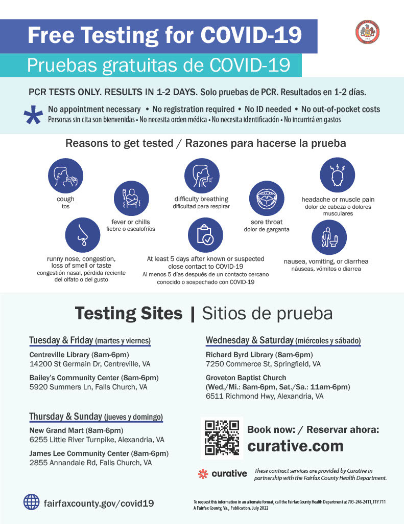 Free COVID Testing Flyer
