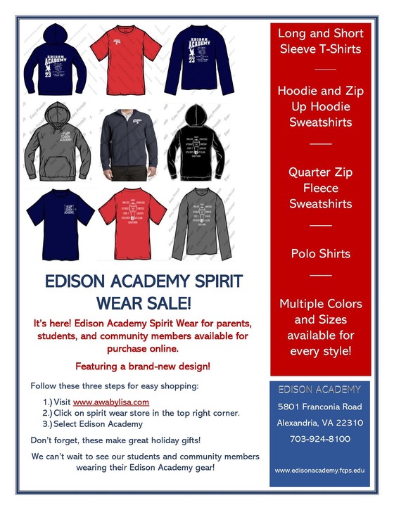 Spirit Wear Flyer