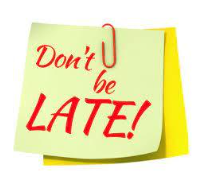 don't be late