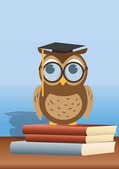 Owl with Books