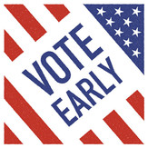 Vote early graphic
