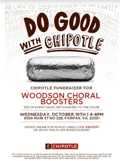 Chipotle for Chorus Fundraiser