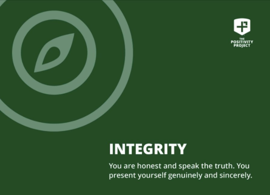 integrity 1