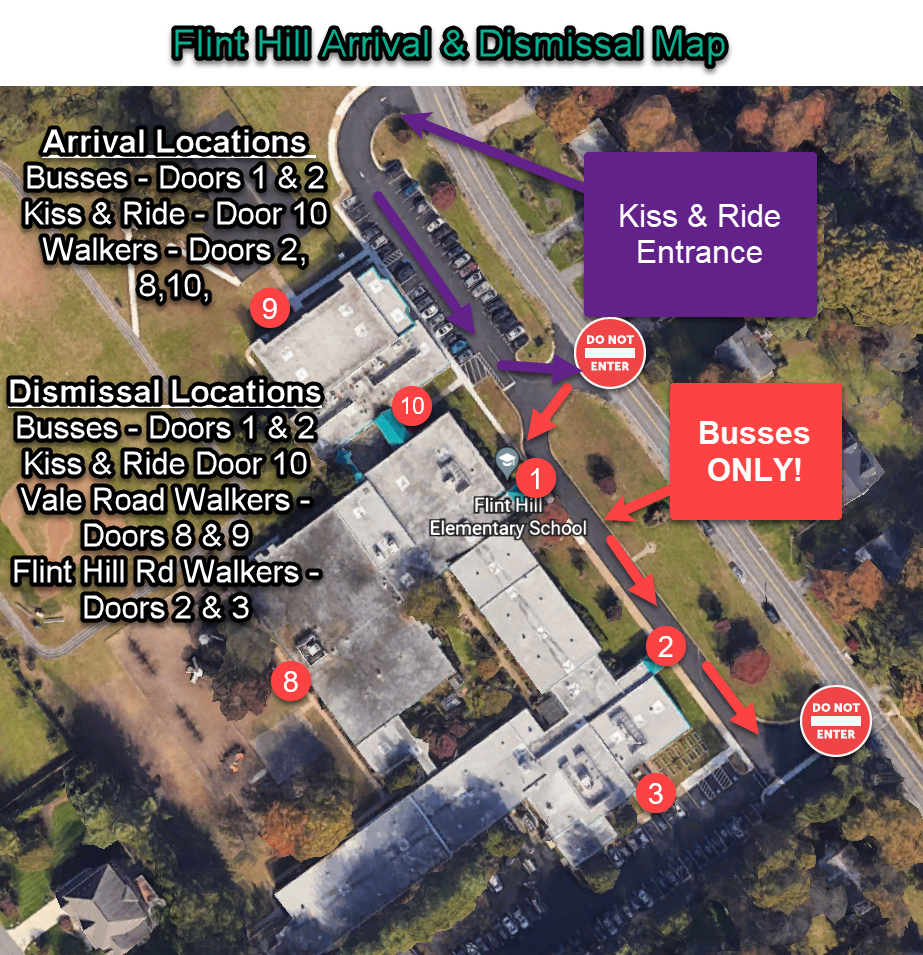 FHES Arrival and Dismissal Map