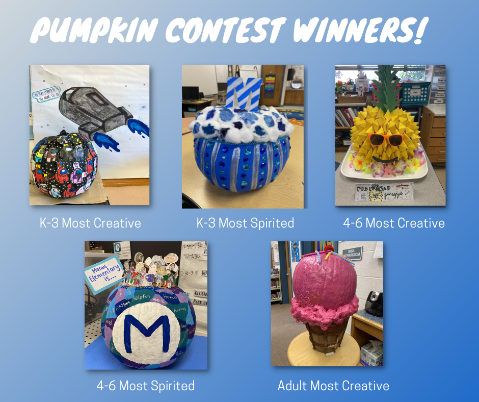 Mosaic Pumpkin Contest Winners 