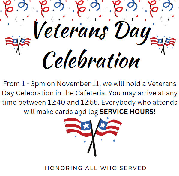 Veteran's Day Event 11/11
