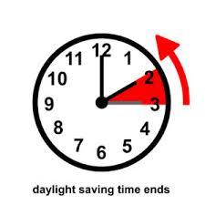 end of daylight savings time