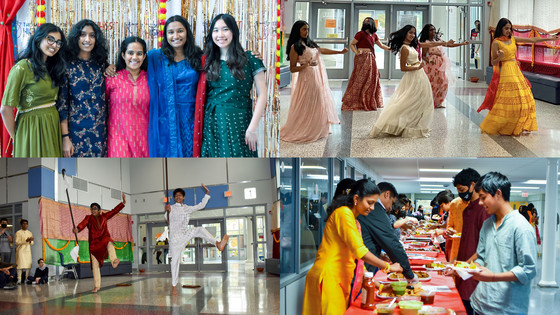 Collage of Photos from Diwali Celebration