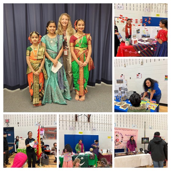 Collage of pictures from Multicultural Night