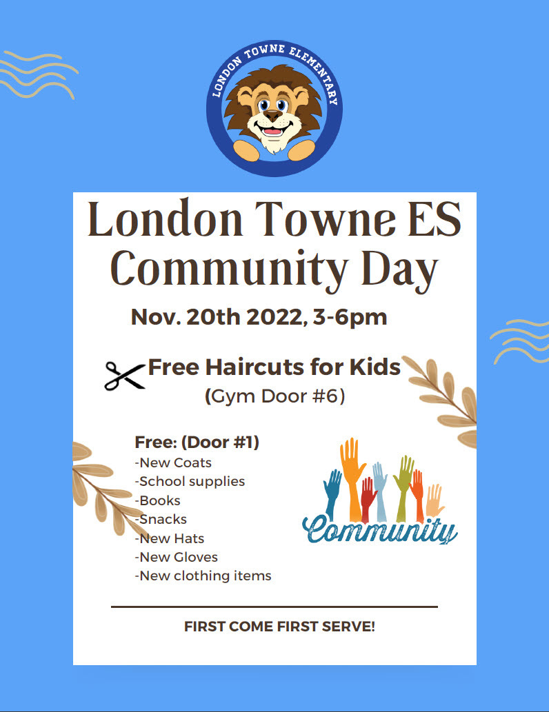 🦁 LTES Invites You To Community Day, Nov. 20