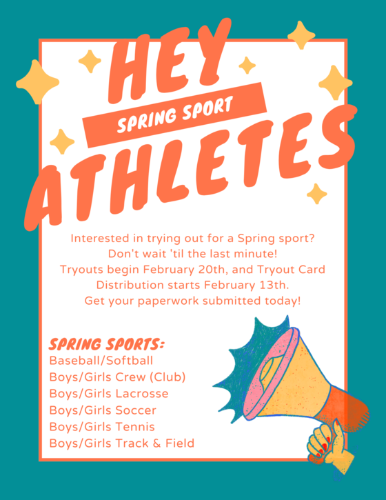 Spring Sports Tryouts