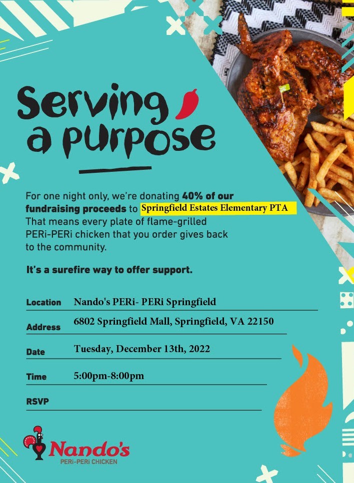 Nando's fundraiser PTA