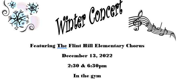 Flint Hill Chorus Concert