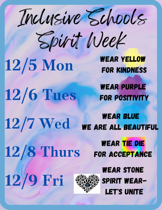 spirit week inclusive schools