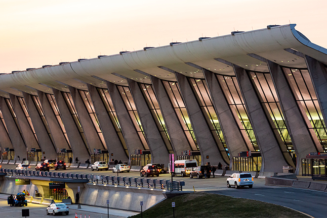 Exterior Image of Dulles airport's swooping ceiling where our renewed partnership will unfold.