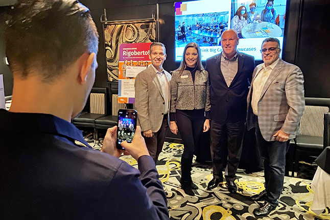 Leaders from the Fairfax County Economic Development Authority and Think Big for Kids pose for photo at their kickoff event.