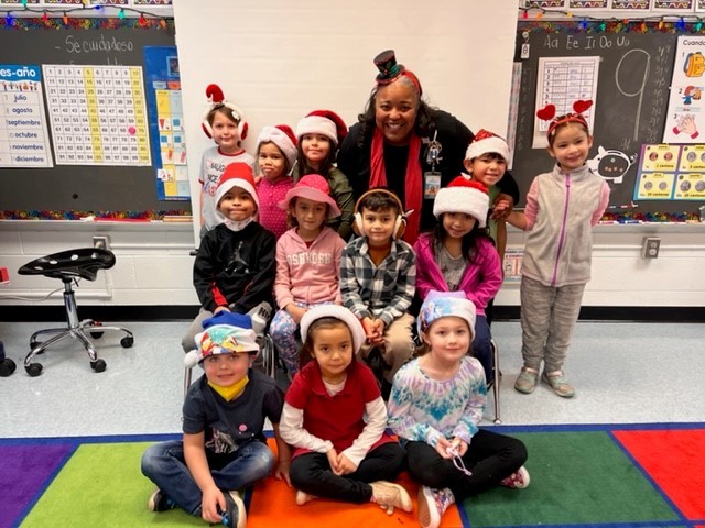 Kindergarten Celebrates Hat Day with Ms. Padmore 