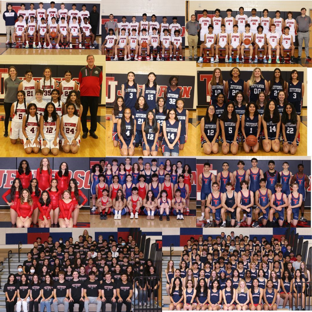 Collage of all Winter Sports Teams pictures