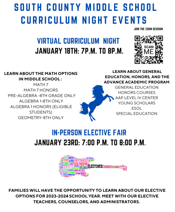 souith county curriculum night image
