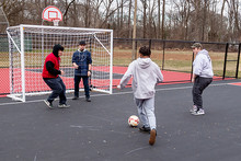 The Futsal court at Cedar Lane School
