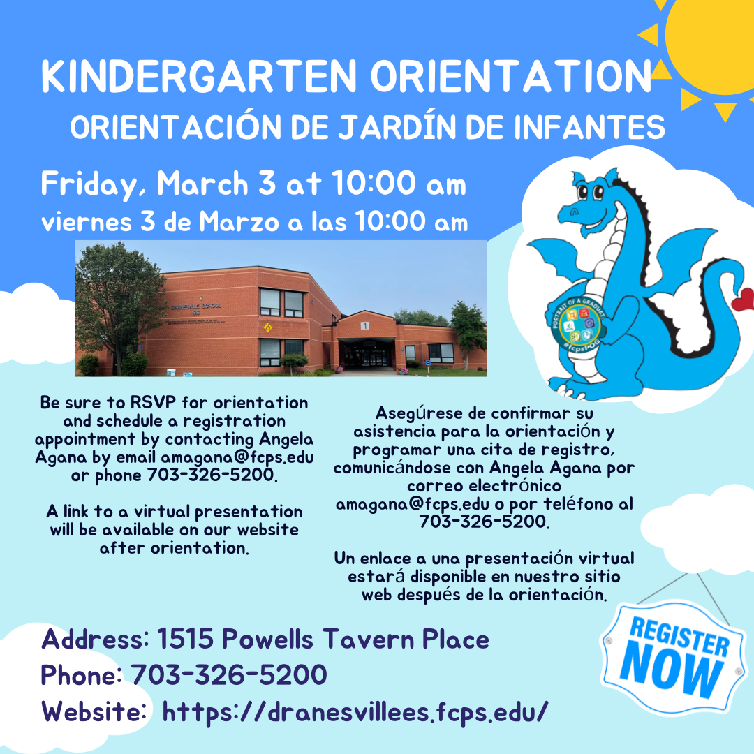 Kindergarten Orientation March 3
