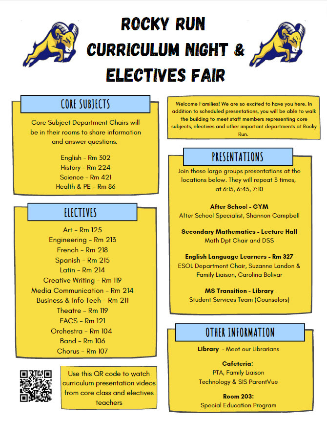 Curriculum Night Handout