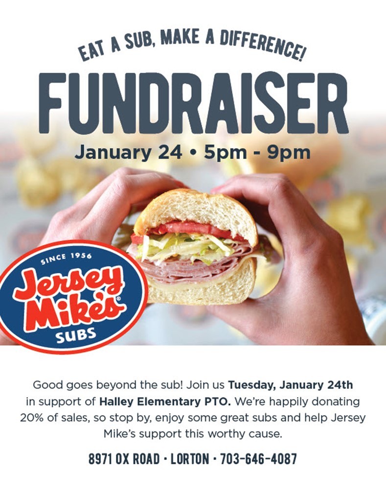 Jersey Mike's fundraiser flyer