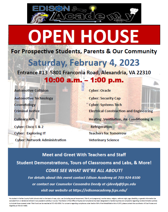 Edison Academy Open House