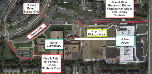 Map of Kiss & Ride