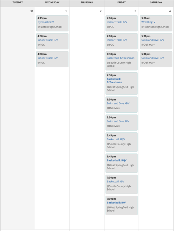 Spartan Sports, Feb 1- 4