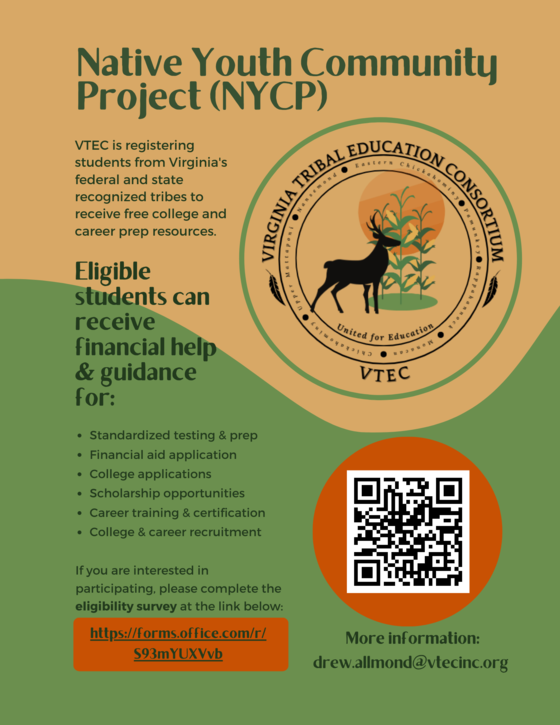 Flyer on National Youth Community Project