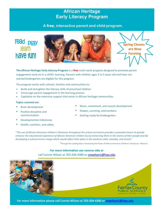 African Heritage Early Literacy Program