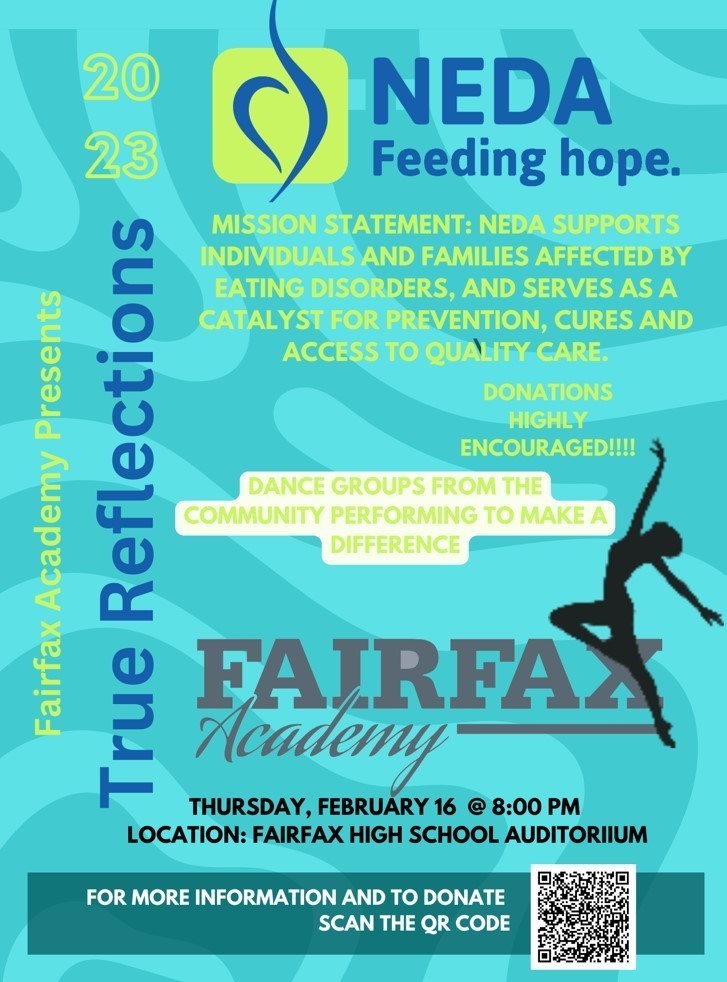 NEDA Feeding hope. Fairfax Academy Presents True Reflections