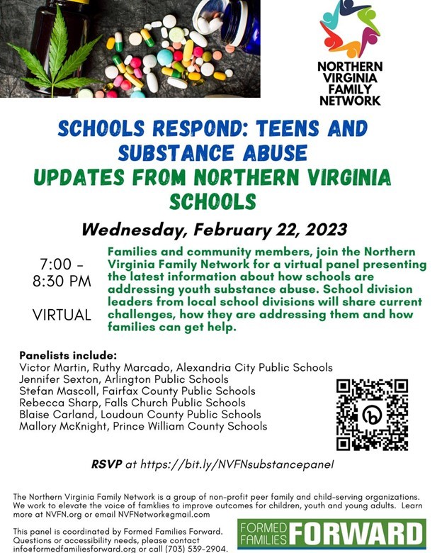 Northern Virginia Family Network, Schools Respond: Teens and Substance Abuse