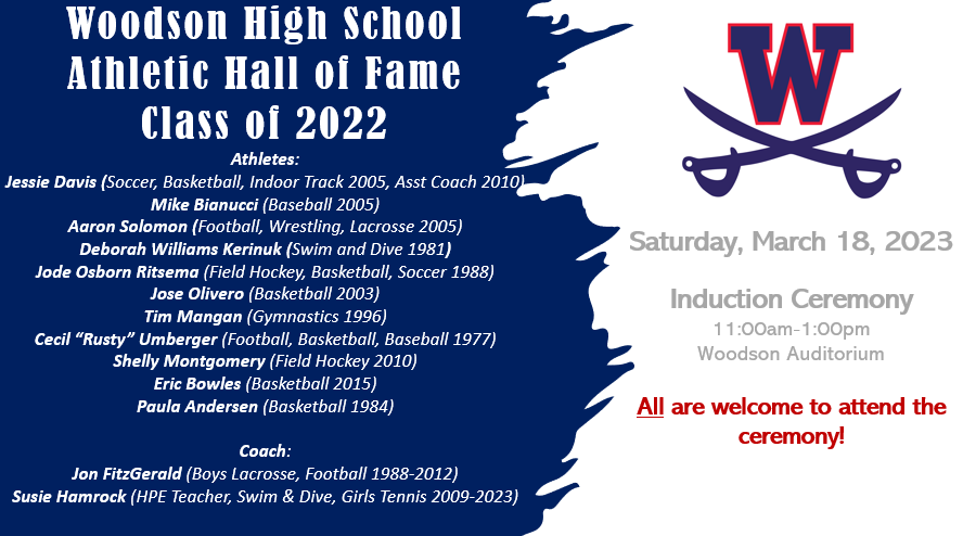 Athletic Hall of Fame Induction Ceremony