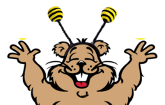 Woody wearing bee headband