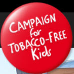 Campaign for tobacco free kids button