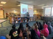 expert presents to 5th graders