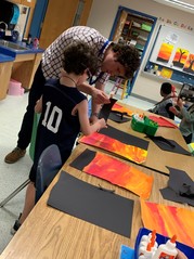 parent helping student